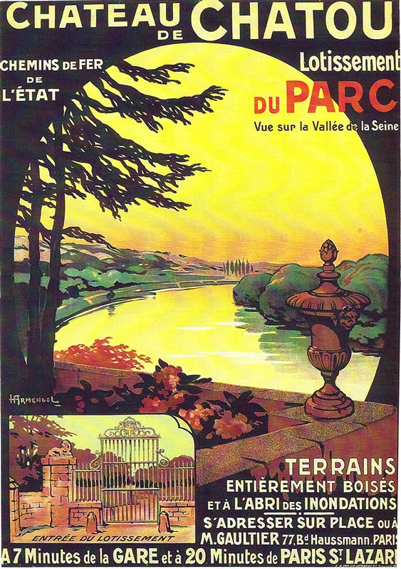 Affiche du lotissement Parc de Chatou, havre de paix à Chatou dans le 78